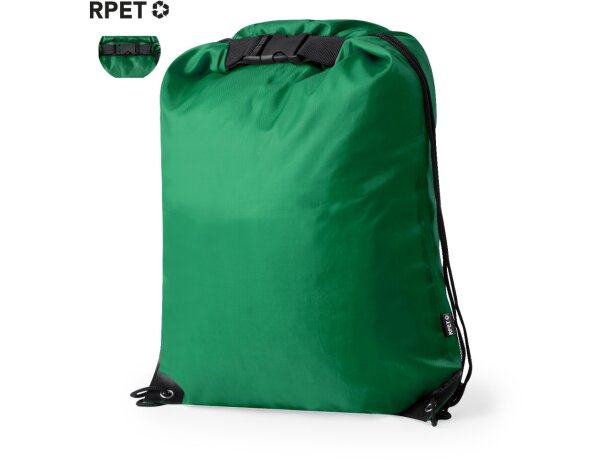 Mochila Sionap de poliéster reciclado con cierre de seguridad detalle 1