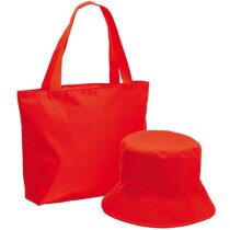Bolsa de playa con gorro Bolsa de playa con gorro