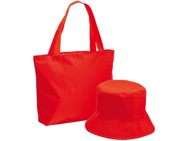 Bolsa de playa con gorro Bolsa de playa con gorro