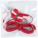 cascos auriculares con conexion jack personalizado rojo