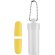 Tapones en tubo con llavero personalizado amarillo