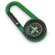 Brújula mosquetón en varios colores personalizada verde