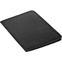 Carpeta fabricada en poliester para conferencias personalizada roftel negra