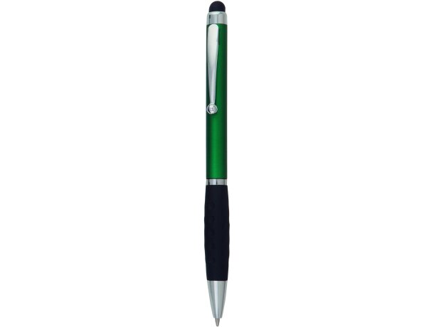 Bolígrafo personalizado puntero táctil Sagur verde