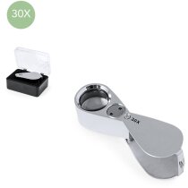 Lupa plegable Yoplin 30x con iluminación LED