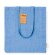 Bolsa de algodón reciclado fuelle 140 g/m2 Azul