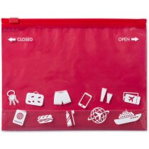 Portatodo con cierre hermético personalizado rojo