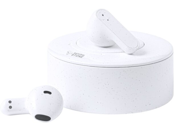 Auriculares Bekery bluetooth con base de carga y piedra natural detalle 3