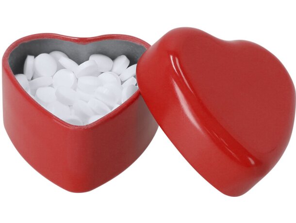 Dispensador caramelos Toruco metal con forma de corazón detalle 2