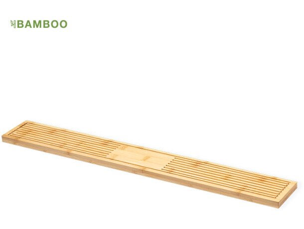 Alfombrilla Drivix de bambú con rejilla antideslizante detalle 1