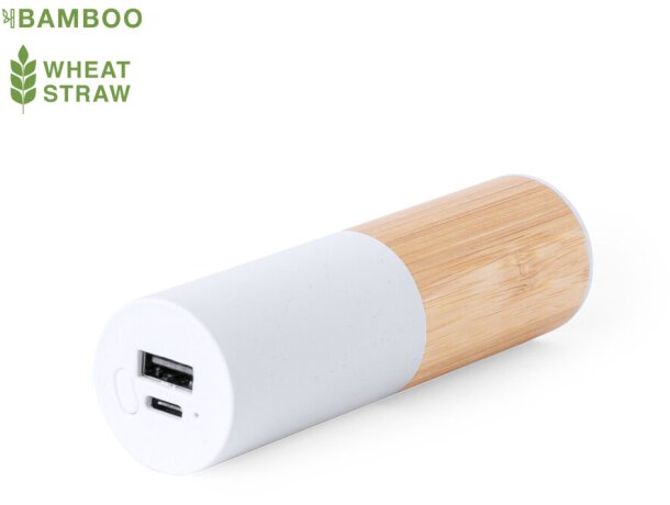 Batería externa corporativa plástico reciclado de 4500 mah Reneh detalle 1