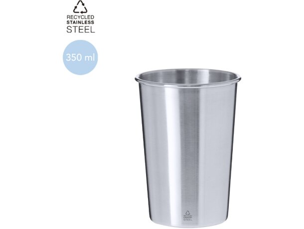 Vaso Hidex acero inoxidable reciclado certificado 350ml detalle 1