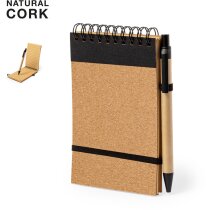 Libreta Teyaki con bolígrafo, tapas de corcho