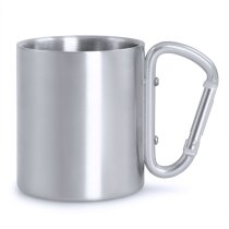 Taza Bastic de acero inoxidable 200 ml con mosquetón personalizado Taza Bastic de acero inoxidable 200 ml con mosquetón personalizado