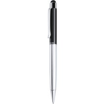 Bolígrafo personalizado metalizado con puntero barato negro