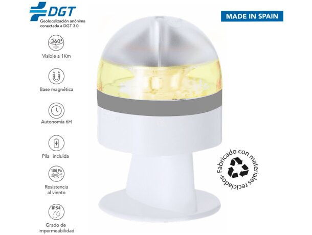 Luz Emergencia V16 Geolocalizada Busby Homologada DGT detalle 1