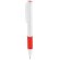 Bolígrafo de plástico con tapa a color kimon Blanco/rojo