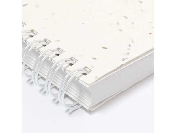 Cuadernos promocionales con semillas bitar papel plantable y tapas blandas detalle 8