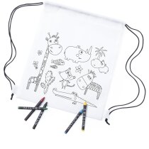 Mochila cuerdas non-woven con 5 ceras Wizzy