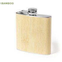 Petaca Rediston bambú natural acero 200ml rosca