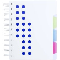 Libreta con separadores de colores y 116 hojas