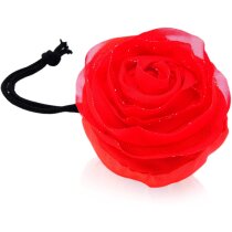 Bolsa plegable forma de rosa personalizada roja Bolsa plegable forma de rosa personalizada roja