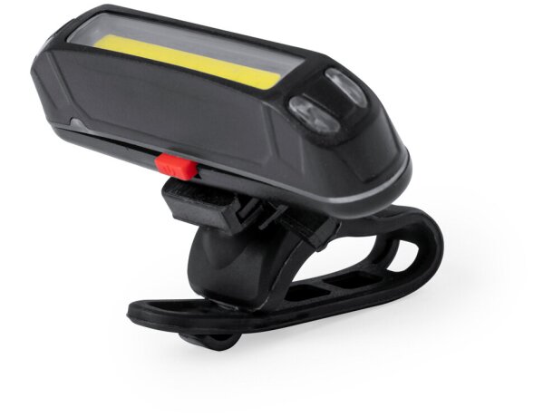 Luz seguridad bici Havu recargable con 10 luces cob blanca roja detalle 2