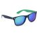 Gafas de sol con lentes de espejo verde grabado