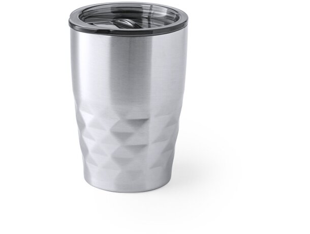 Vaso térmico blur plateado