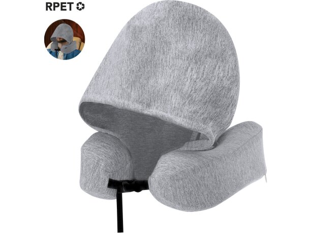 Almohadilla con capucha Dolking en poliéster reciclado RPET detalle 1