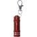 Llavero linterna Musday con 3 LEDs en aluminio reciclado Rojo