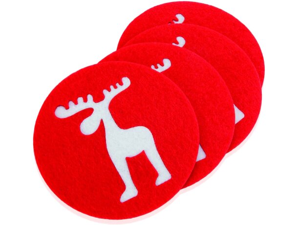 Set de posavasos de Navidad personalizado