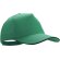 Gorra Kisse sencilla con visera curbada verde