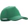Gorra sencilla con visera curbada verde