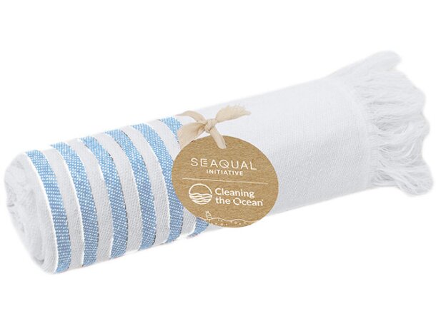 Pareo toalla Mundry algodón y poliéster reciclado SEAQUAL detalle 5