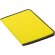 Carpeta fabricada en poliester para conferencias personalizada amarilla
