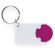 Llavero para moneda estilo clasio fucsia