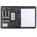 Carpeta negra con power bank personalizada