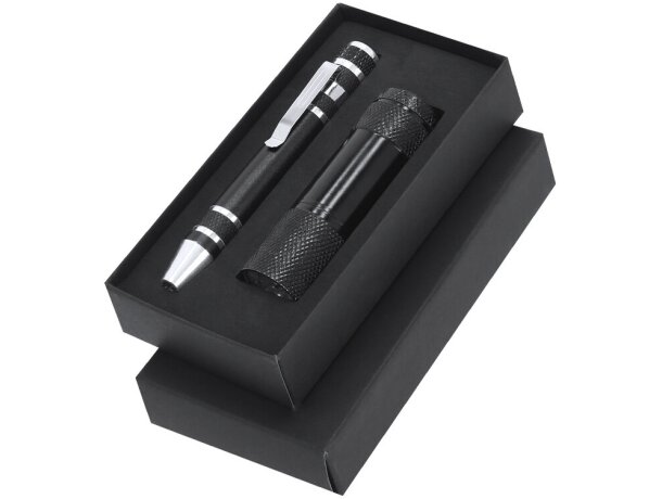 Set Lipan multiherramienta 6 accesorios con linterna led detalle 1