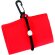 Persey Bolsa plegable de poliéster con mosquetón roja