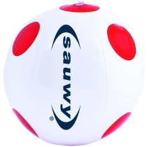 Balón de playa con dibujo de lunares personalizado Balón de playa con dibujo de lunares personalizado