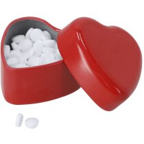 Dispensador caramelos Toruco metal forma corazón