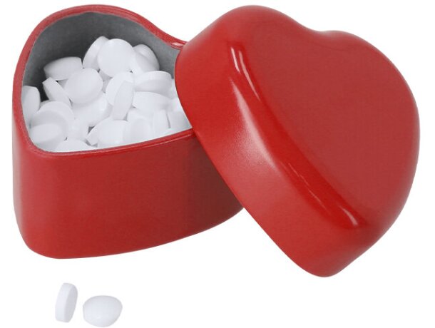 Dispensador caramelos Toruco metal con forma de corazón detalle 1