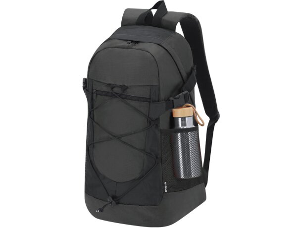 Mochila Zaroc nylon reciclado 210D ripstop con bolsillos detalle 3