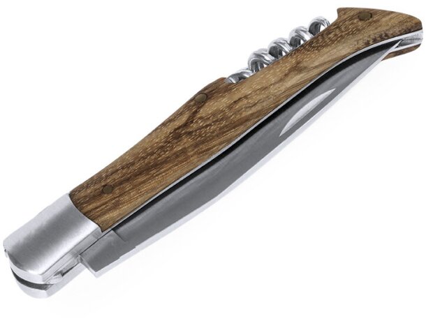 Navajas baratas con empuñadura de madera Sparq detalle 4