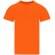Camiseta Stiles algodón ring spun manga corta unisex Naranja