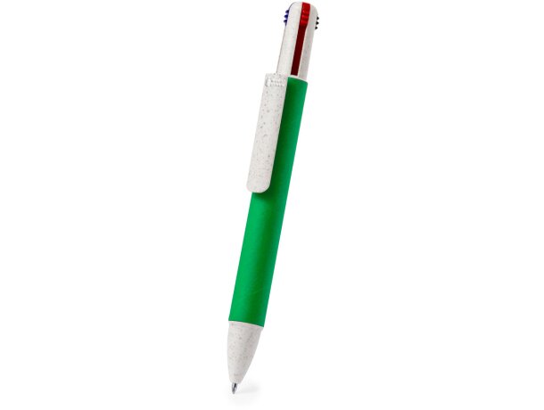 Bolígrafo original 4 en 1 plástico reciclado tinta 3 colores Surtum detalle 3
