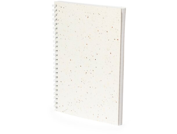 Cuadernos promocionales con semillas bitar papel plantable y tapas blandas detalle 3