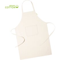 Delantal Riffox algodón orgánico con bolsillo para publicidad