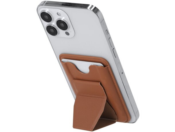 Tarjetero soporte magnético Stellar con PU reciclado detalle 2